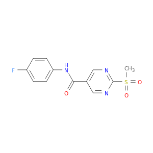 5-Pyrimidinecarboxamide, N-(4-fluorophenyl)-2-(methylsulfonyl)-