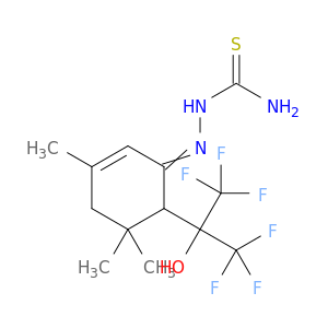 Hydrazinecarbothioamide,2-[3,5,5-trimethyl-6-[2,2,2-trifluoro-1-hydroxy-1-(trifluoromethyl)ethyl]-2-cyclohexen-1-ylidene]-