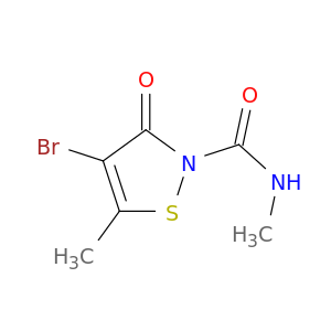 2(3H)-Isothiazolecarboxamide, 4-bromo-N,5-dimethyl-3-oxo-