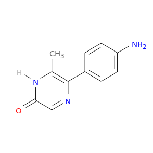 2(1H)-Pyrazinone, 5-(4-aminophenyl)-6-methyl-