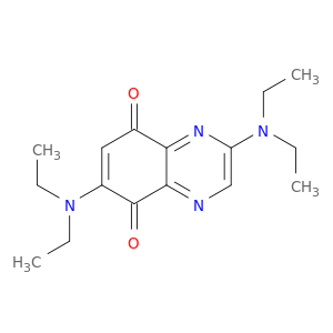 5,8-Quinoxalinedione, 2,6-bis(diethylamino)-