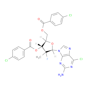 9-[(2R)-3,5-双-O-(4-氯苯甲酰基)-2-脱氧-2-氟-2-甲基-BETA-D-赤式五呋喃糖基]-6-氯-9H-嘌呤-2-胺