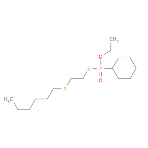 Phosphonothioic acid, cyclohexyl-, O-ethyl S-[2-(hexylthio)ethyl] ester