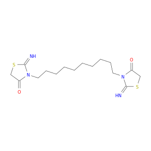 4-Thiazolidinone, 3,3'-(1,10-decanediyl)bis[2-imino-