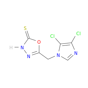 5-[(4,5-二氯-1H-咪唑-1-基)甲基]-1,3,4-恶二唑-2(3h)-硫酮