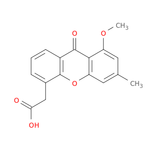 9H-Xanthene-4-acetic acid, 8-methoxy-6-methyl-9-oxo-