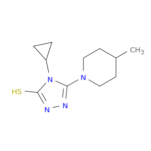 4-Cyclopropyl-5-(4-Methylpiperidin-1-Yl)-4h-1,2,4-Triazole-3-Thiol