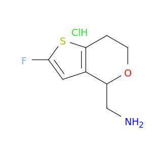 {2-fluoro-4H,6H,7H-thieno[3,2-c]pyran-4-yl}methanamine hydrochloride