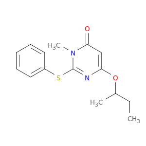 4(3H)-Pyrimidinone,3-methyl-6-(1-methylpropoxy)-2-(phenylthio)-