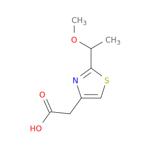 2-[2-(1-methoxyethyl)-1,3-thiazol-4-yl]acetic acid