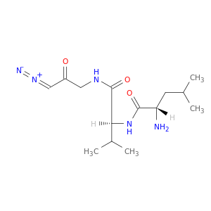 L-Valinamide, L-leucyl-N-(3-diazo-2-oxopropyl)-