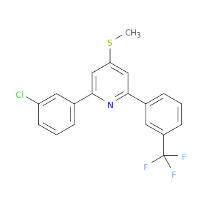 Pyridine,2-(3-chlorophenyl)-4-(methylthio)-6-[3-(trifluoromethyl)phenyl]-