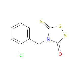 1,2,4-Dithiazolidin-3-one, 4-[(2-chlorophenyl)methyl]-5-thioxo-