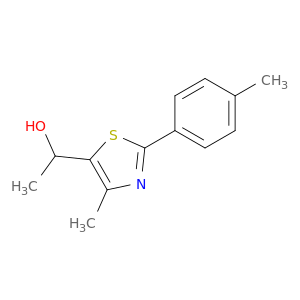 1-[4-methyl-2-(4-methylphenyl)-1,3-thiazol-5-yl]ethan-1-ol