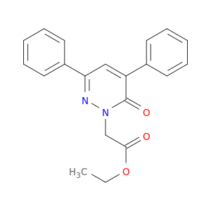 1(6H)-Pyridazineacetic acid, 6-oxo-3,5-diphenyl-, ethyl ester
