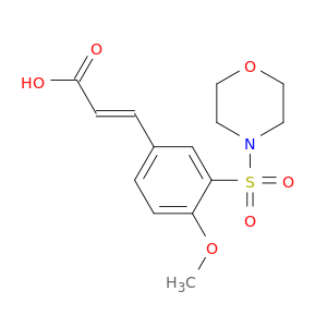 (2e)-3-[4-methoxy-3-(morpholine-4-sulfonyl)phenyl]prop-2-enoic acid