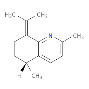 Quinoline, 5,6,7,8-tetrahydro-2,5-dimethyl-8-(1-methylethylidene)-, (R)-
