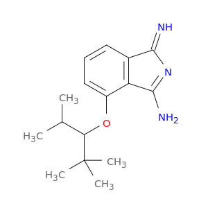 1H-Isoindol-3-amine, 4-[2,2-dimethyl-1-(1-methylethyl)propoxy]-1-imino-