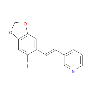 Pyridine, 3-[(1E)-2-(6-iodo-1,3-benzodioxol-5-yl)ethenyl]-