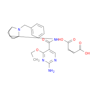 2-amino-N-(8-benzyl-8-azabicyclo[3.2.1]oct-3-yl)-4-ethoxy-pyrimidine-5-carboxamide; but-2-enedioic acid