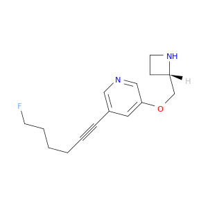 Pyridine, 3-[(2S)-2-azetidinylmethoxy]-5-(6-fluoro-1-hexynyl)-