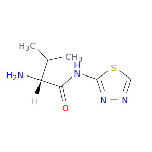 Butanamide, 2-amino-3-methyl-N-1,3,4-thiadiazol-2-yl-, (R)-