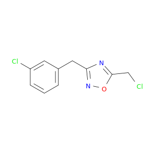 5-(Chloromethyl)-3-[(3-chlorophenyl)methyl]-1,2,4-oxadiazole