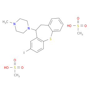 1-(8-iodo-10,11-dihydrodibenzo[b,f]thiepin-10-yl)-4-methylpiperazine methanesulfonate(1:2)