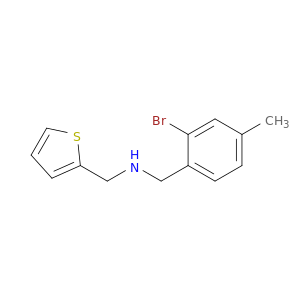 [(2-Bromo-4-methylphenyl)methyl](thiophen-2-ylmethyl)amine