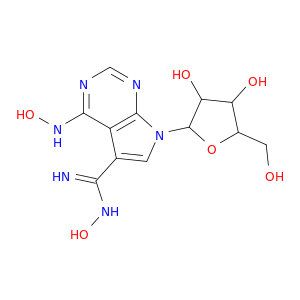 9-[3,4-dihydroxy-5-(hydroxymethyl)oxolan-2-yl]-N-hydroxy-5-(hydroxyamino)-2,4,9-triazabicyclo[4.3.0]nona-1,3,5,7-tetraene-7-carboximidamide