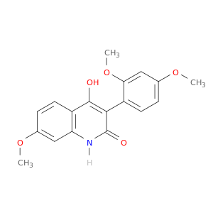 2(1H)-Quinolinone, 3-(2,4-dimethoxyphenyl)-4-hydroxy-7-methoxy-
