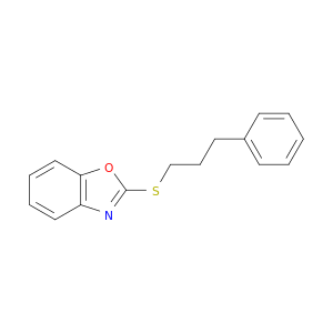 Benzoxazole, 2-[(3-phenylpropyl)thio]-