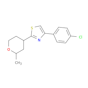 Thiazole, 4-(4-chlorophenyl)-2-(tetrahydro-2-methyl-2H-pyran-4-yl)-