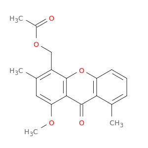 9H-Xanthen-9-one, 4-[(acetyloxy)methyl]-1-methoxy-3,8-dimethyl-