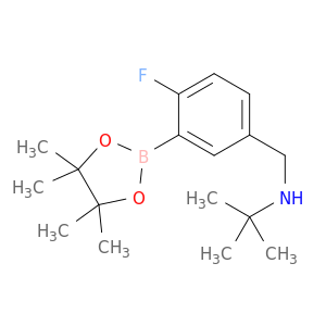 5-(t-Butylaminomethyl)-2-fluorophenylboronic acid pinacol ester