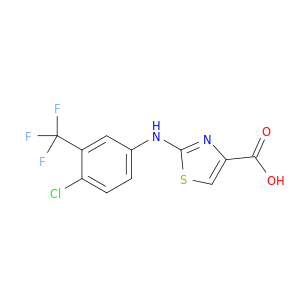 4-Thiazolecarboxylic acid, 2-[[4-chloro-3-(trifluoromethyl)phenyl]amino]-