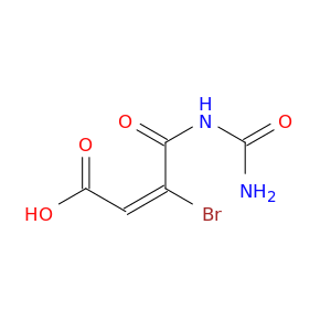 2-Butenoic acid, 4-[(aminocarbonyl)amino]-3-bromo-4-oxo-, (E)-
