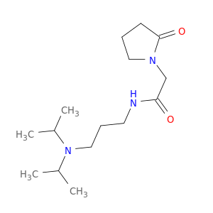 1-Pyrrolidineacetamide, N-[3-[bis(1-methylethyl)amino]propyl]-2-oxo-
