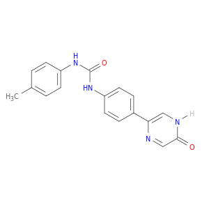 Urea, N-[4-(4,5-dihydro-5-oxopyrazinyl)phenyl]-N'-(4-methylphenyl)-