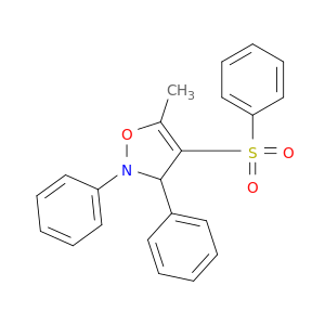 Isoxazole, 2,3-dihydro-5-methyl-2,3-diphenyl-4-(phenylsulfonyl)-