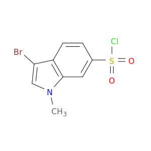 3-bromo-1-methyl-1H-indole-6-sulfonyl chloride