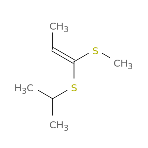 1-Propene, 1-[(1-methylethyl)thio]-1-(methylthio)-, (E)-
