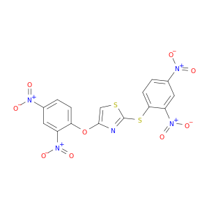 Thiazole,4-(2,4-dinitrophenoxy)-2-[(2,4-dinitrophenyl)thio]-