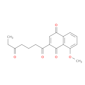 1,4-Naphthalenedione, 2-(1,5-dioxoheptyl)-8-methoxy-