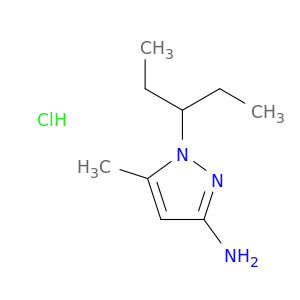 5-methyl-1-(pentan-3-yl)-1H-pyrazol-3-amine hydrochloride