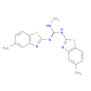 Guanidine, N-methyl-N',N''-bis(5-methyl-2-benzothiazolyl)-