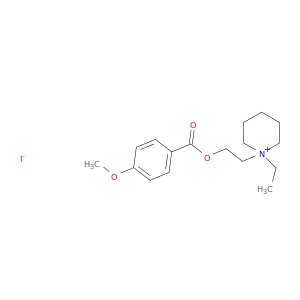 Piperidinium, 1-ethyl-1-[2-[(4-methoxybenzoyl)oxy]ethyl]-, iodide