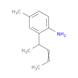 Benzenamine, 4-methyl-2-(1-methyl-2-butenyl)-