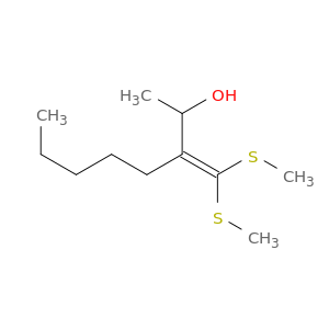 2-Octanol, 3-[bis(methylthio)methylene]-