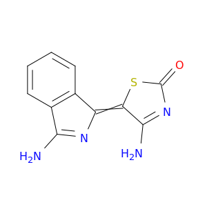 2(5H)-Thiazolone, 4-amino-5-(3-amino-1H-isoindol-1-ylidene)-